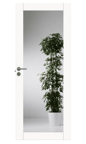 Glassdør Unique GW01L Hvit - Swedoor